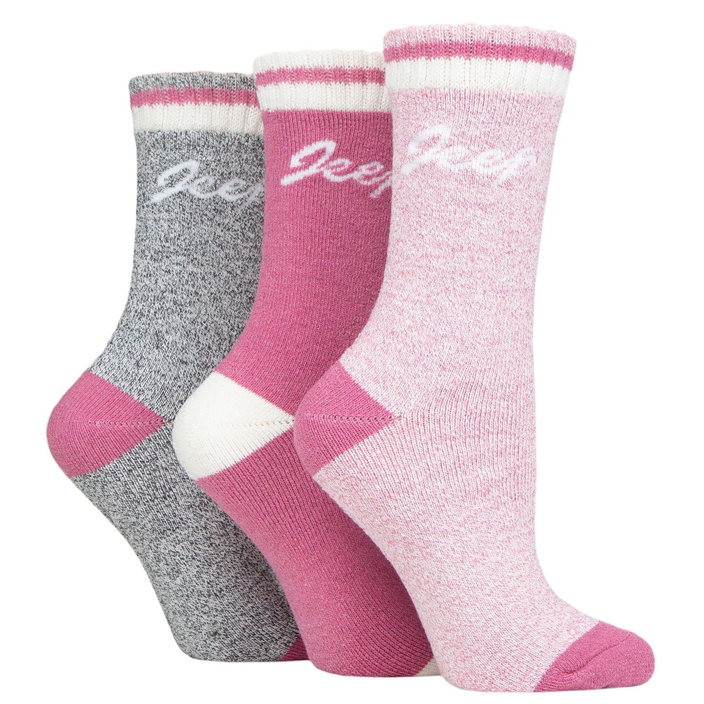 Jeep Full Cushion Boot Socks Women's - 3 Pack