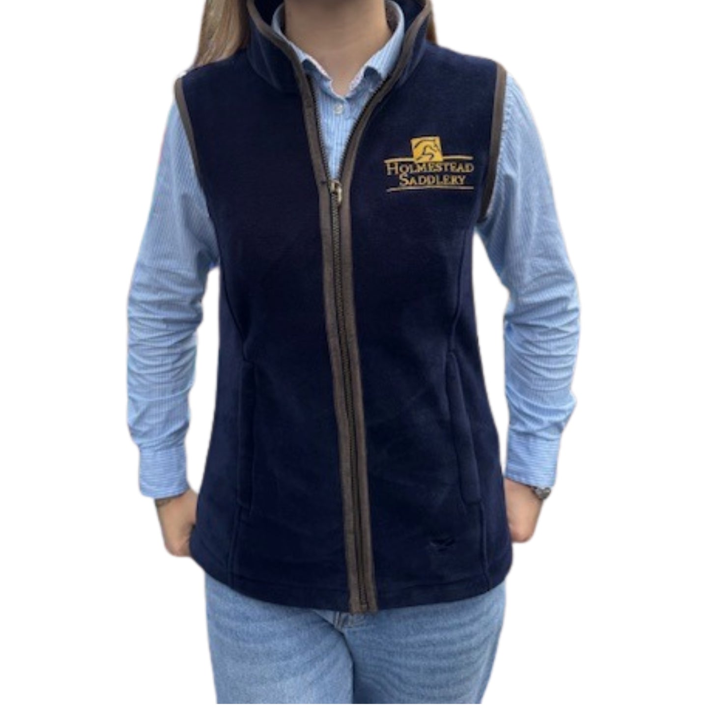 Holmestead Embroidered Hoggs of Fife Ladies Stenton Gilet