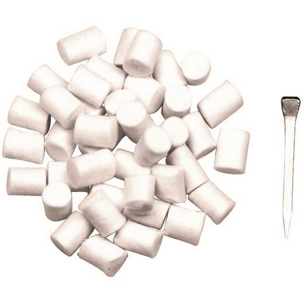 Mackey Preformed Cotton Stud Plug - Pack Of 50
