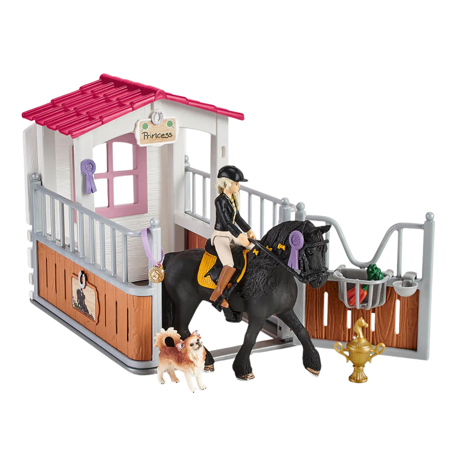Schleich Horse stall with HORSE CLUB Tori & Princess 42437