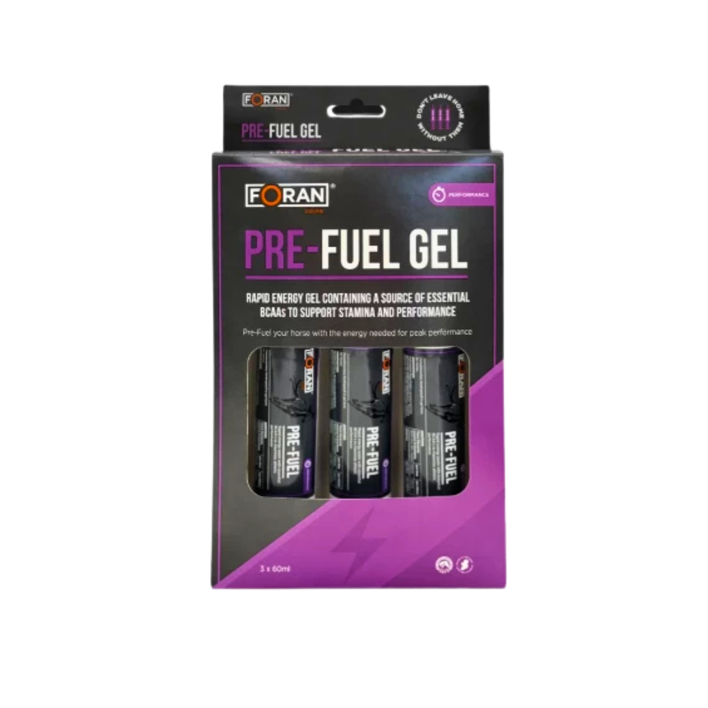 Foran Equine Pre-Fuel Gel Triple Pack