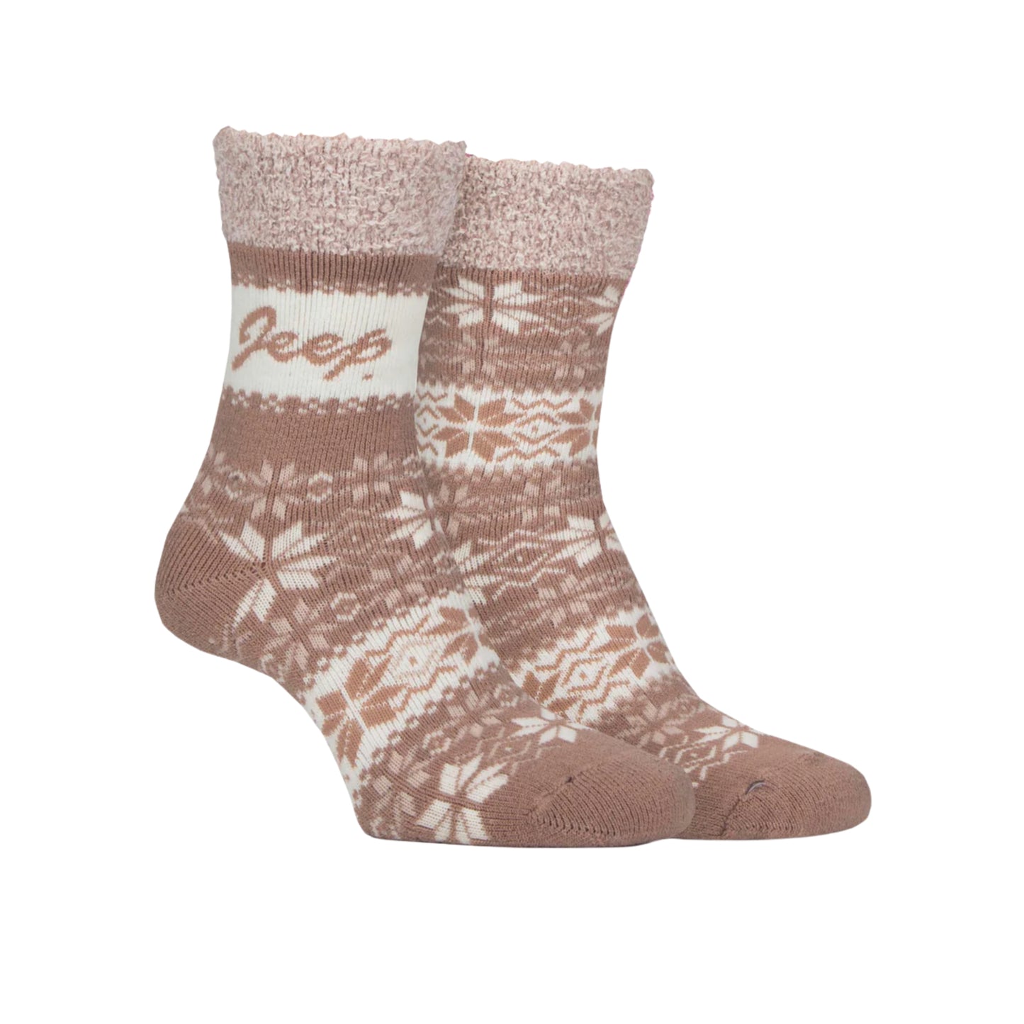 Jeep Thermal Fairisle Boot Socks Women's - 2 Pack
