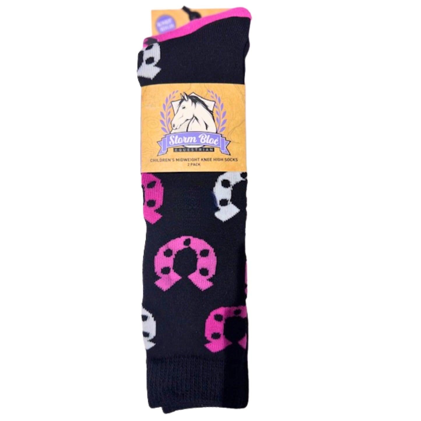 Storm Bloc Equestrian Midweight Knee High Socks 2 Pack