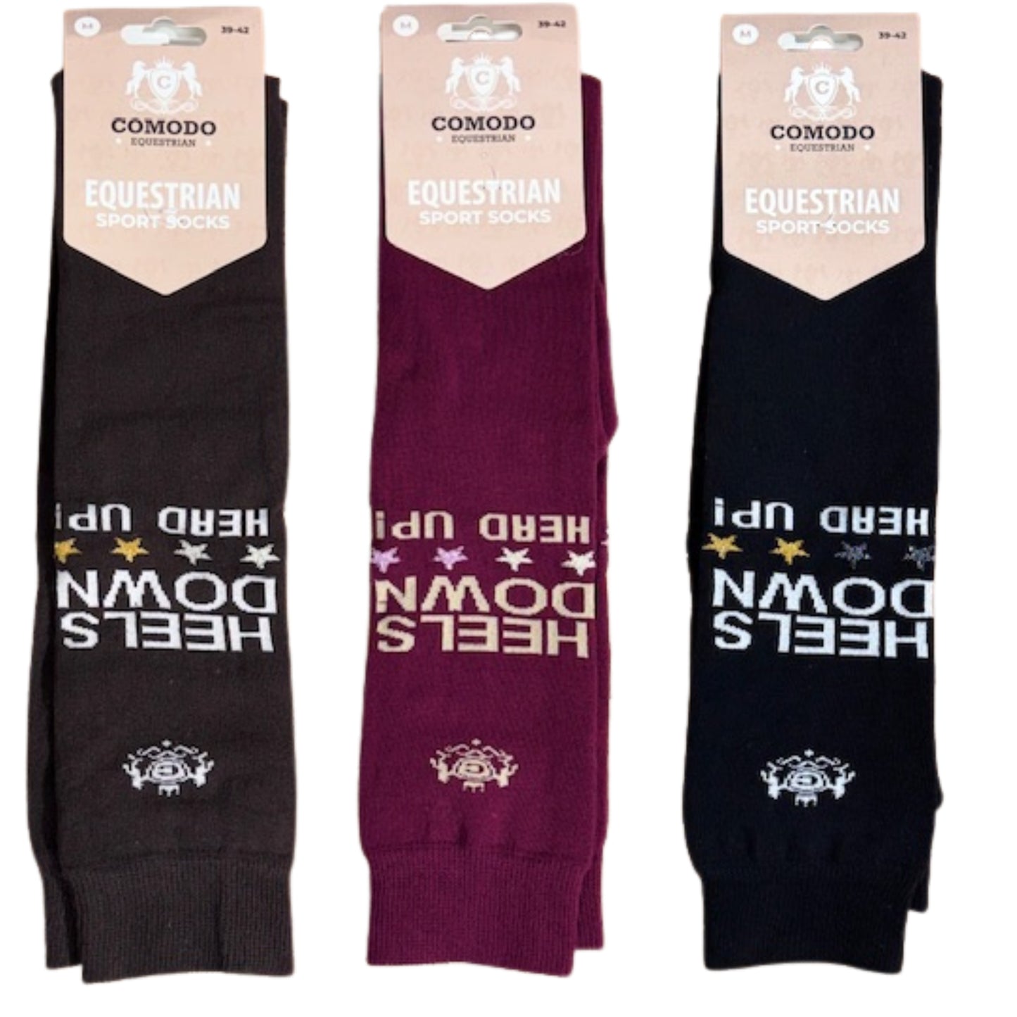 Comodo Equestrian Heel Down Equestrian Socks