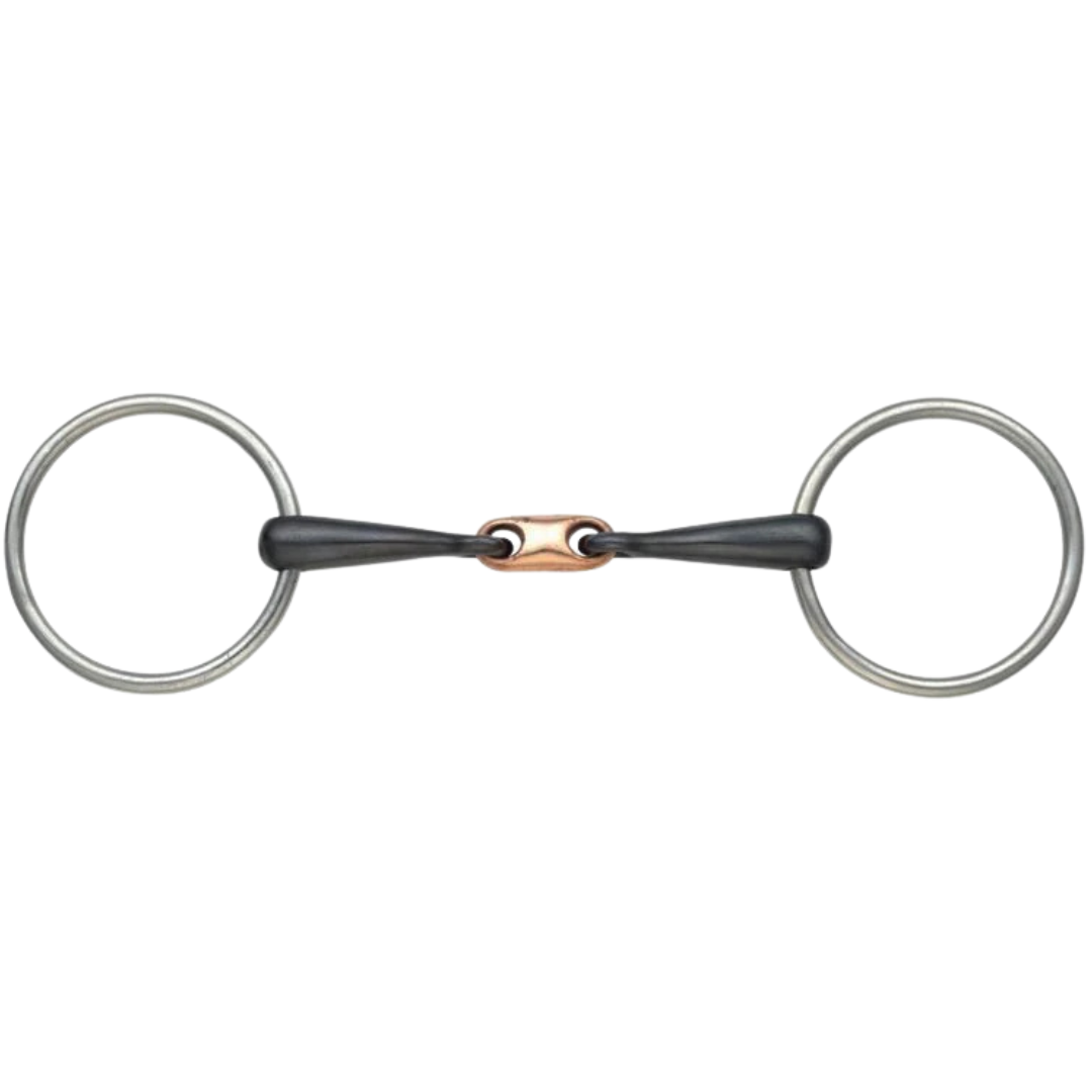 610 Shires Copper Lozenge Loose Ring Snaffle