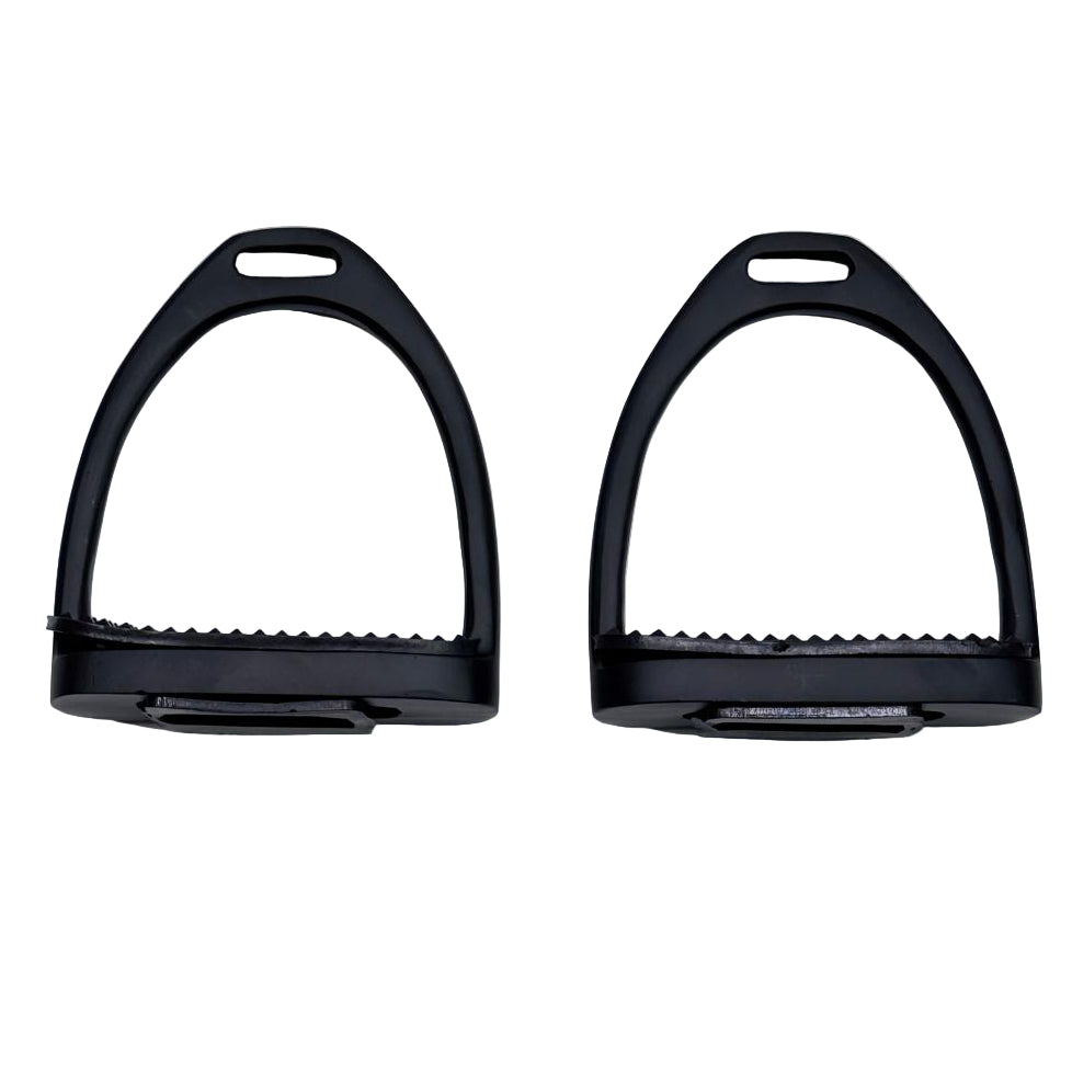 HS#9022 Kids Black Stirrup Irons