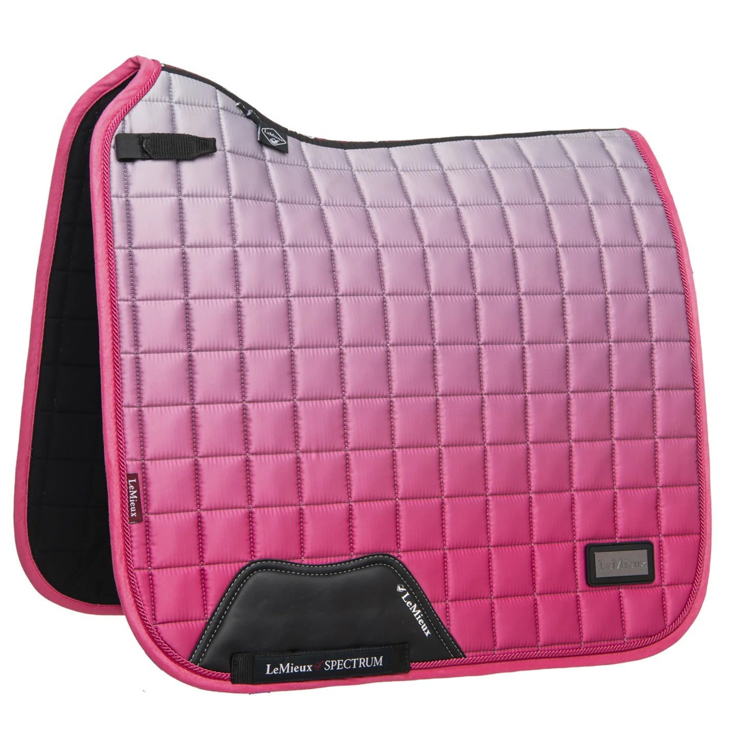 HS#0110 Lemieux Large Spectrum Satin DR Square Grey/Watermelon