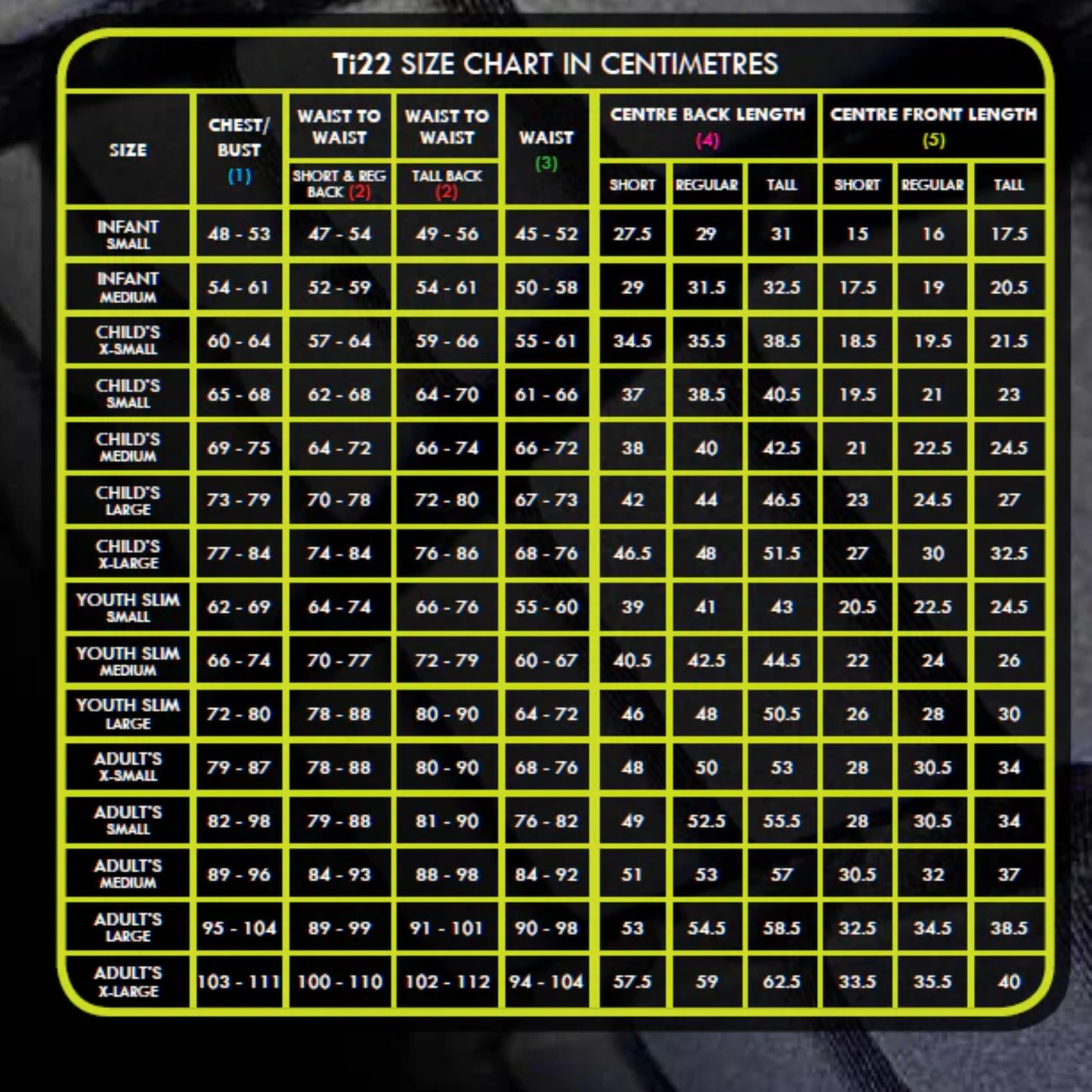 Champion Ti22 Body Protector - Infant - EN 13158: 2018 BETA level 3 2018