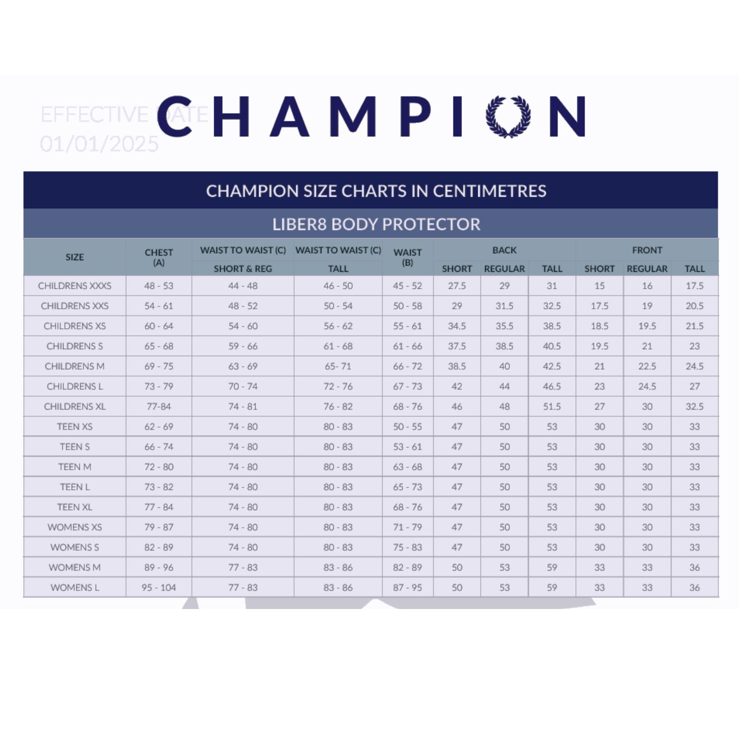 Champion Liber8 Teen Body Protector