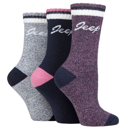 Jeep Full Cushion Boot Socks  Women's - 3 Pack