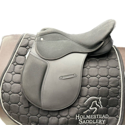 HS#3006  16'' Pony Synthetic Adjustable Saddle Black