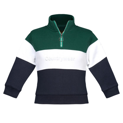 Holmestead Children's Panel 1/4 Zip Sweatshirt