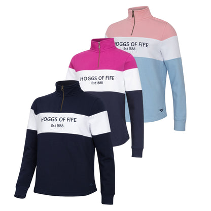 Hoggs Of Fife Ladies Dumfries 1888 1/4 Zip Sweatshirt