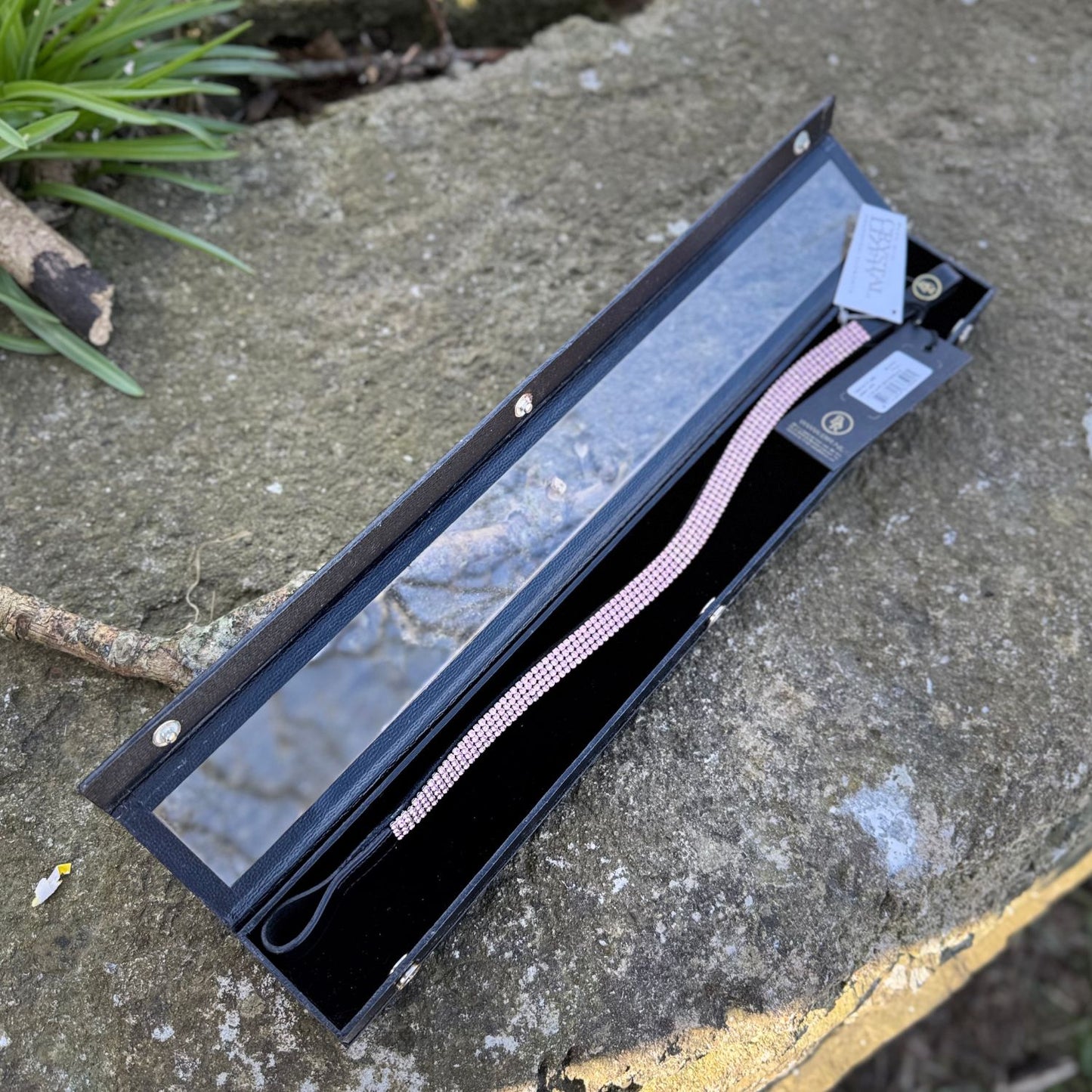 HS#0051 Cob Pink Browband BR Equestrian Swarovski