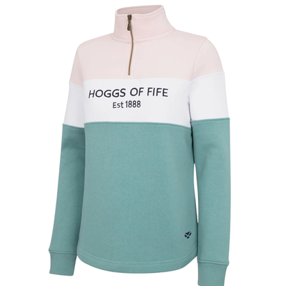 Hoggs Of Fife Ladies Dumfries 1888 1/4 Zip Sweatshirt