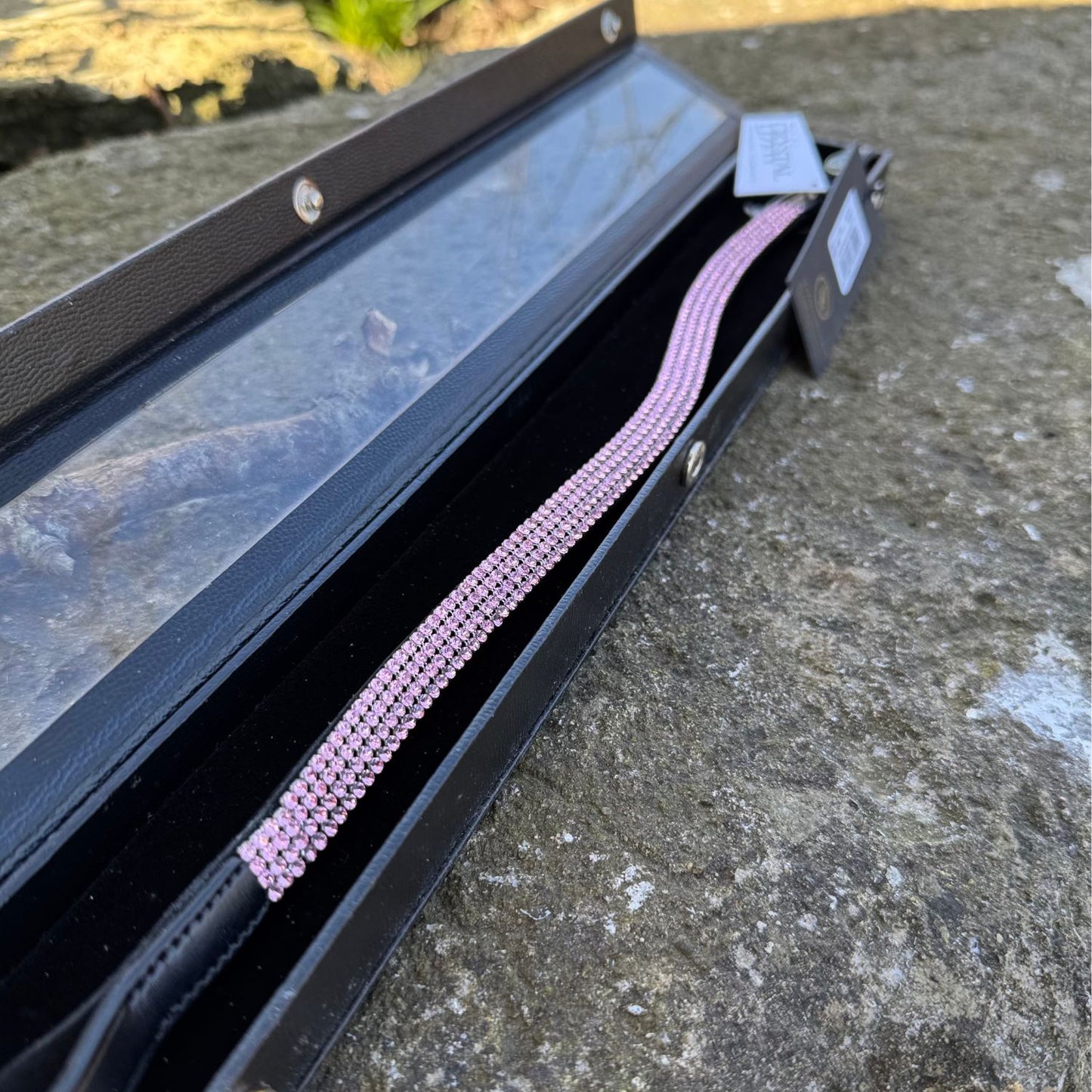 HS#0051 Cob Pink Browband BR Equestrian Swarovski