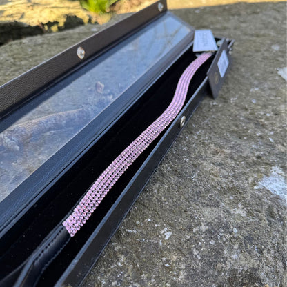 HS#0051 Cob Pink Browband BR Equestrian Swarovski