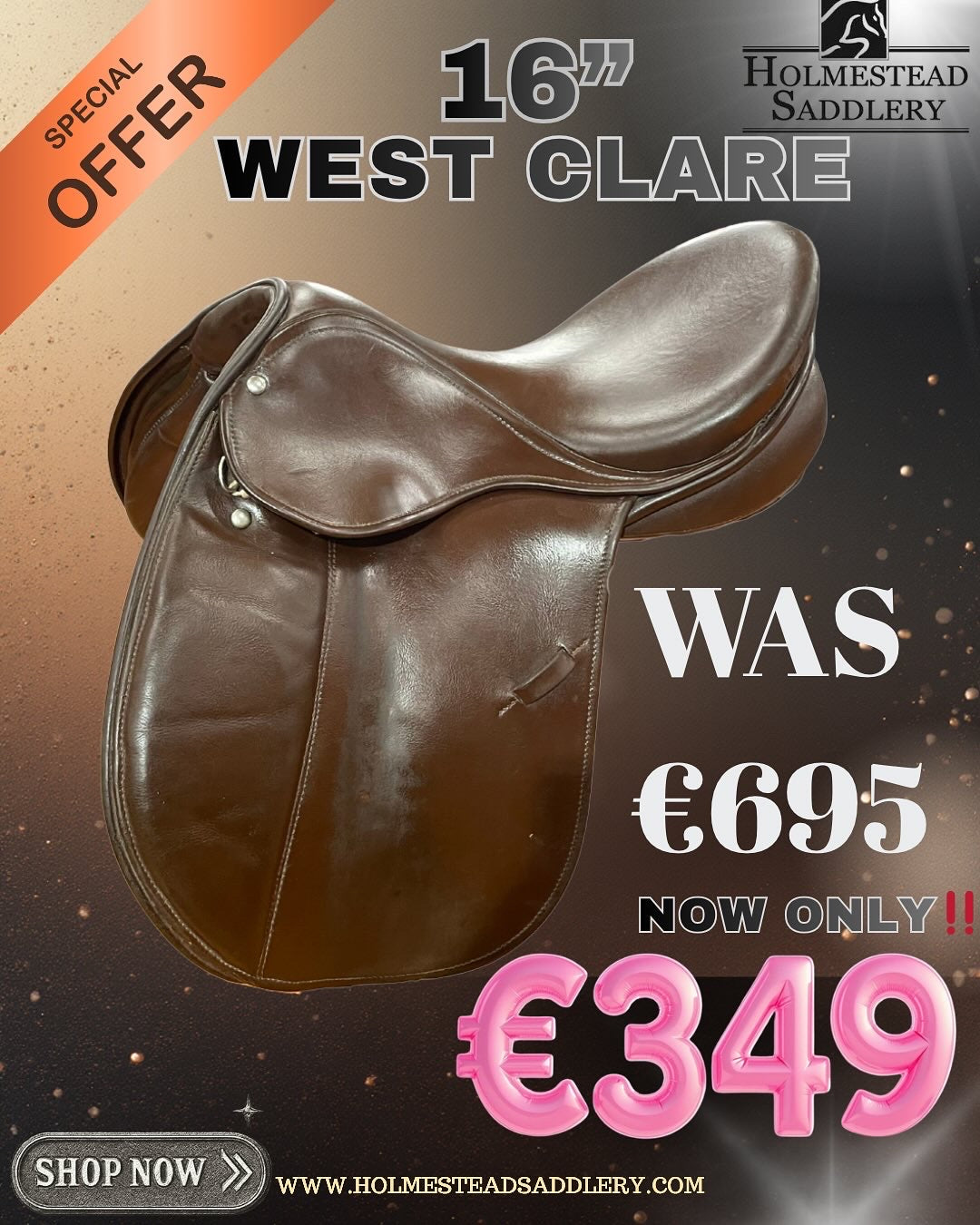 16” West Clare Pony saddle