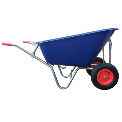 200L Twin Wheel Heavy Duty Intuitive Control Wheelbarrow