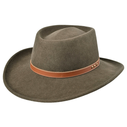 Wool Felt Gambler Hat