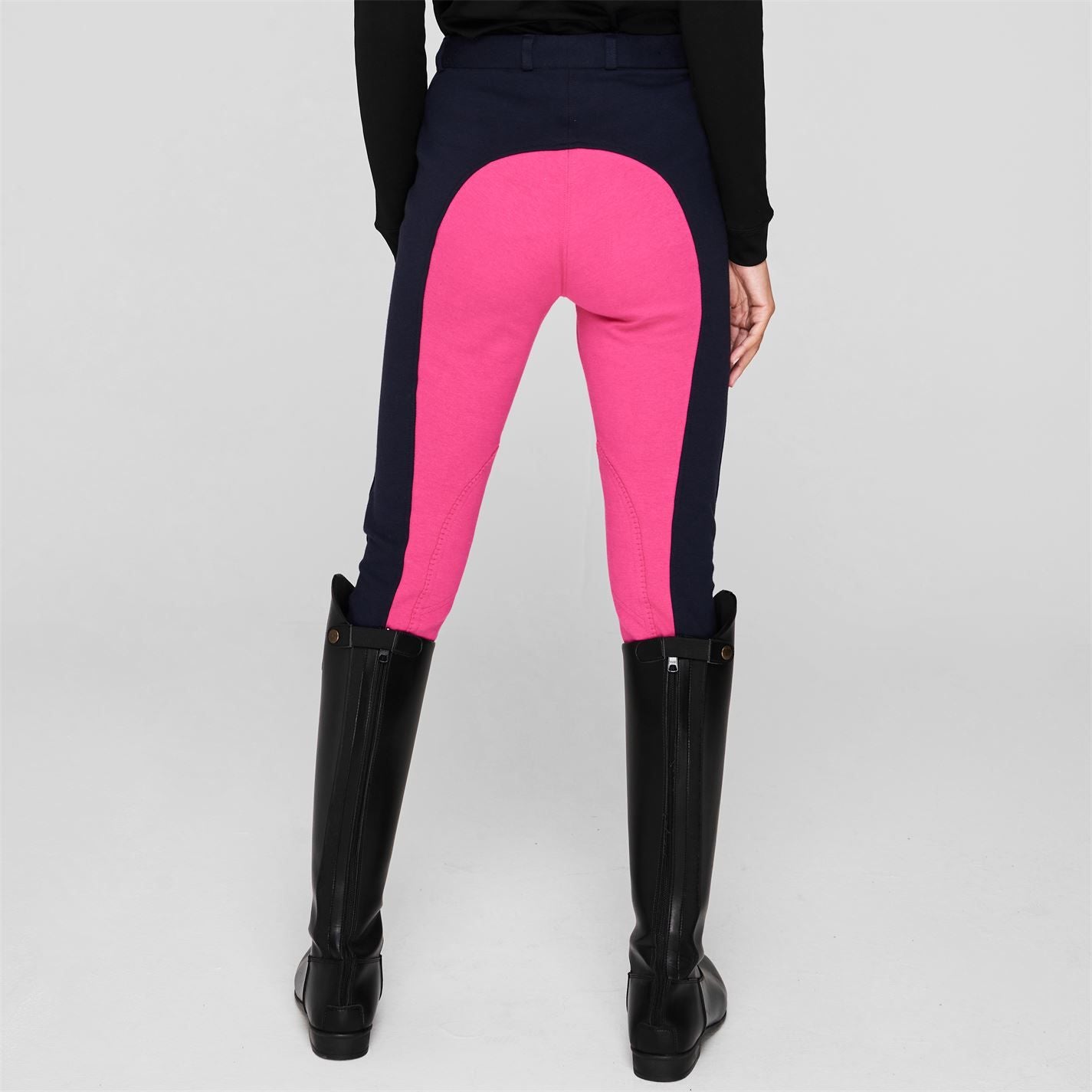 HS#0010 Requisite UK6 Ladies Jodhpurs Navy/Pink