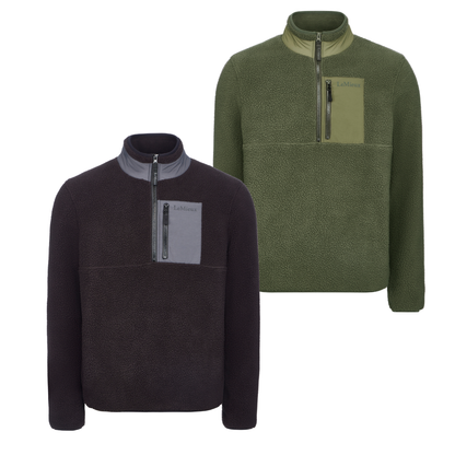 LeMieux Mens Borg Half Zip Sweat