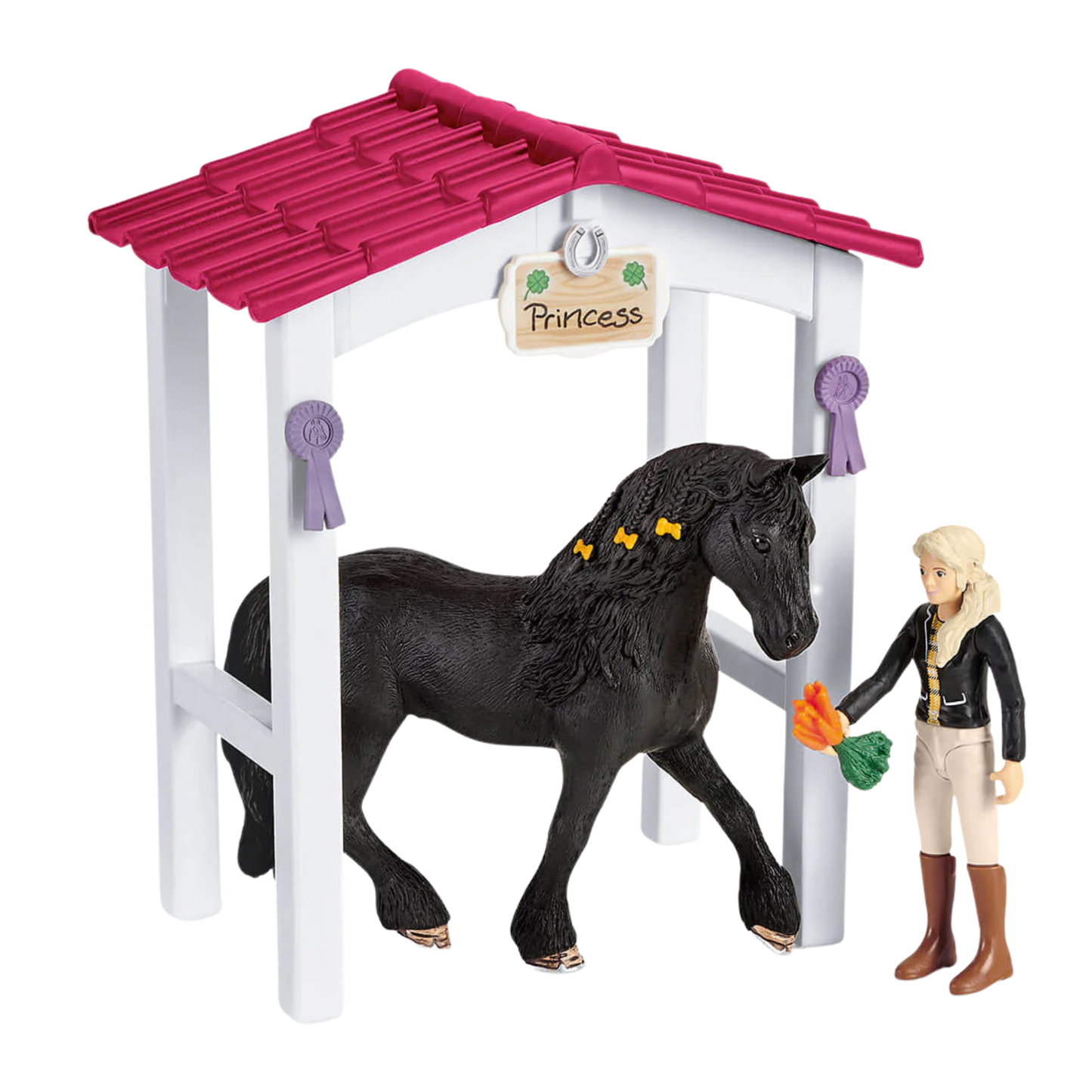 Schleich Horse stall with HORSE CLUB Tori & Princess 42437