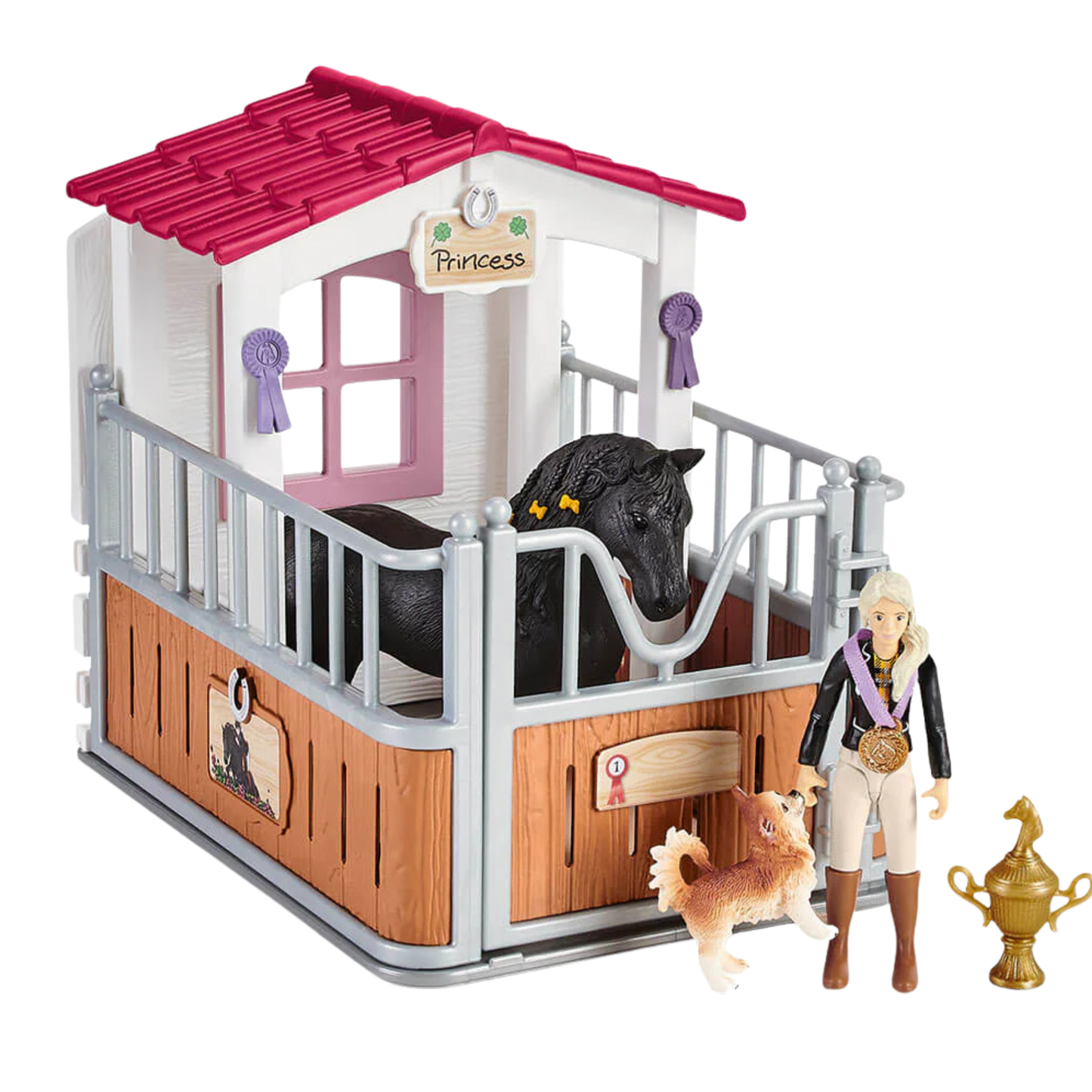 Schleich Horse stall with HORSE CLUB Tori & Princess 42437