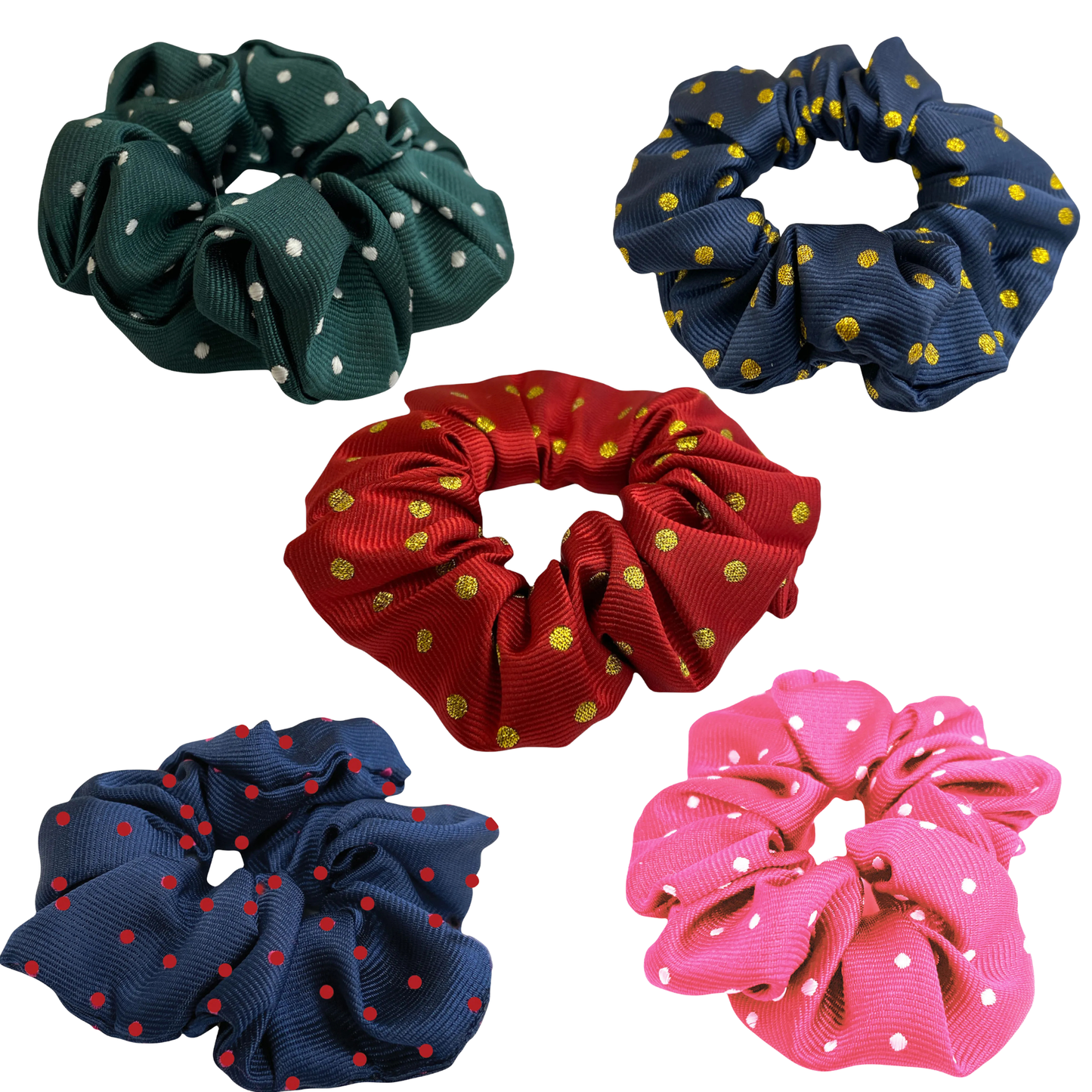 Equetech Polka Dot Show Scrunchie
