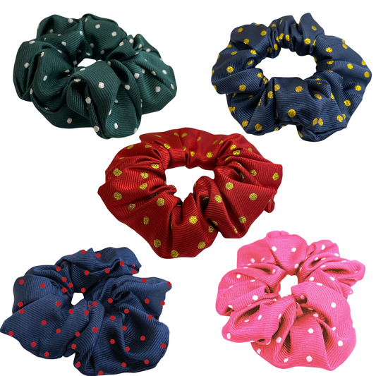 Equetech Polka Dot Show Scrunchie