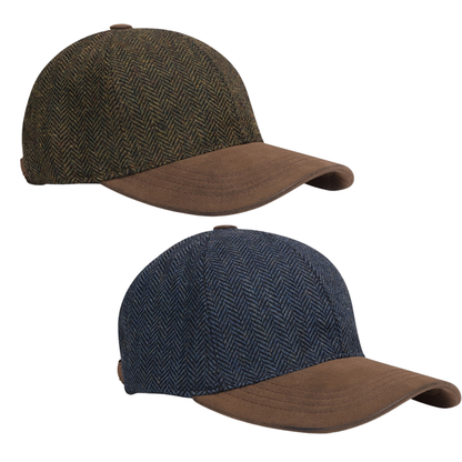 Hoggs Herringbone Tweed Baseball Cap