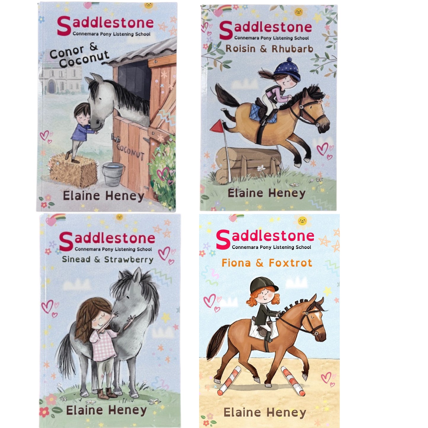 Saddlestone Connemara Pony Listening School Book Series By Elaine Heney (Dyslexia Friendly)