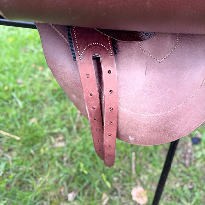 HS#3017 Race Suede Saddle Brown