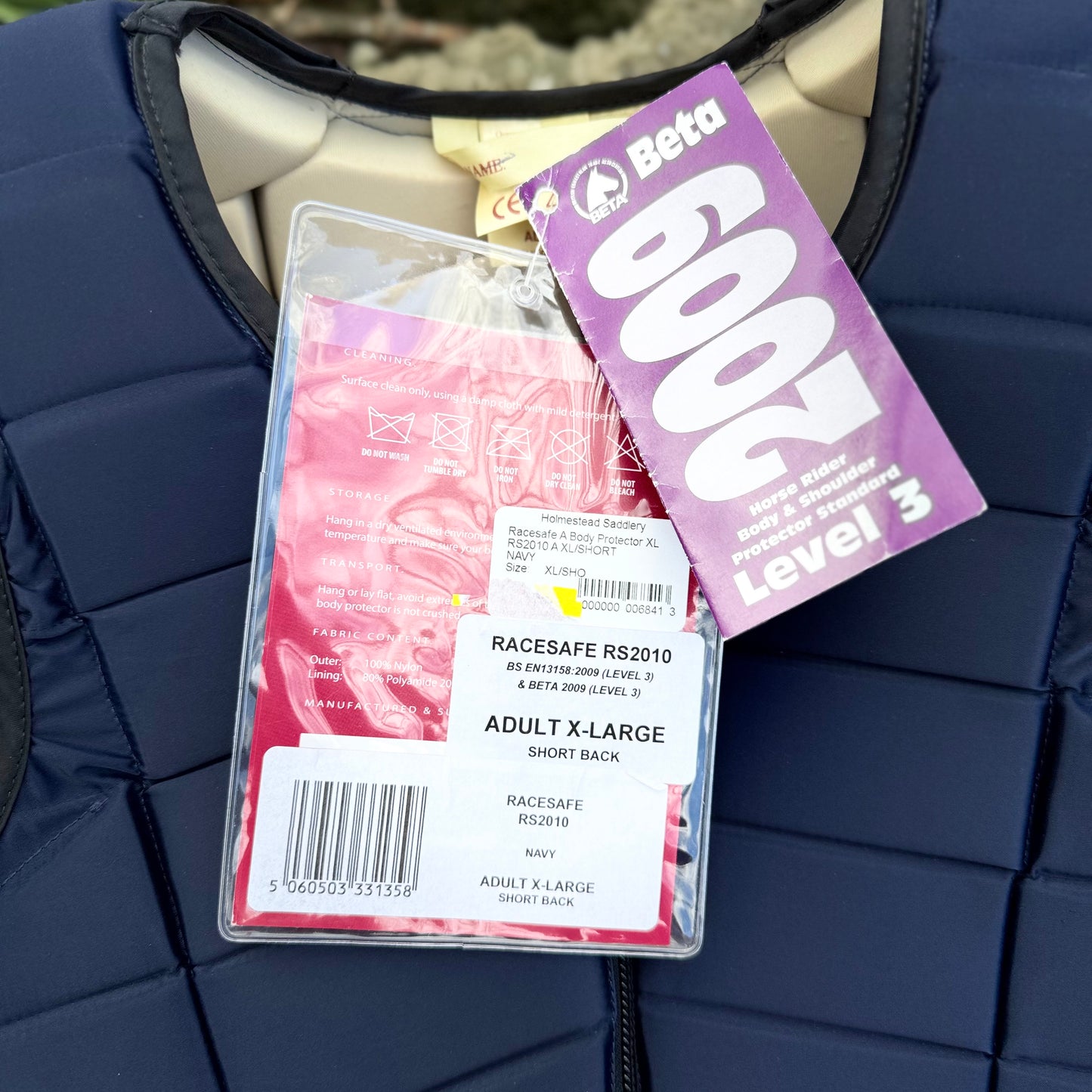 HS#9012 RaceSafe Body Protector XL Short (Old Standards)