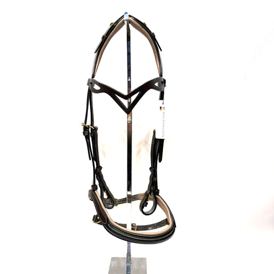 HS#0116 Cob Waldhousen Luxury  Bridle  Havana Brown