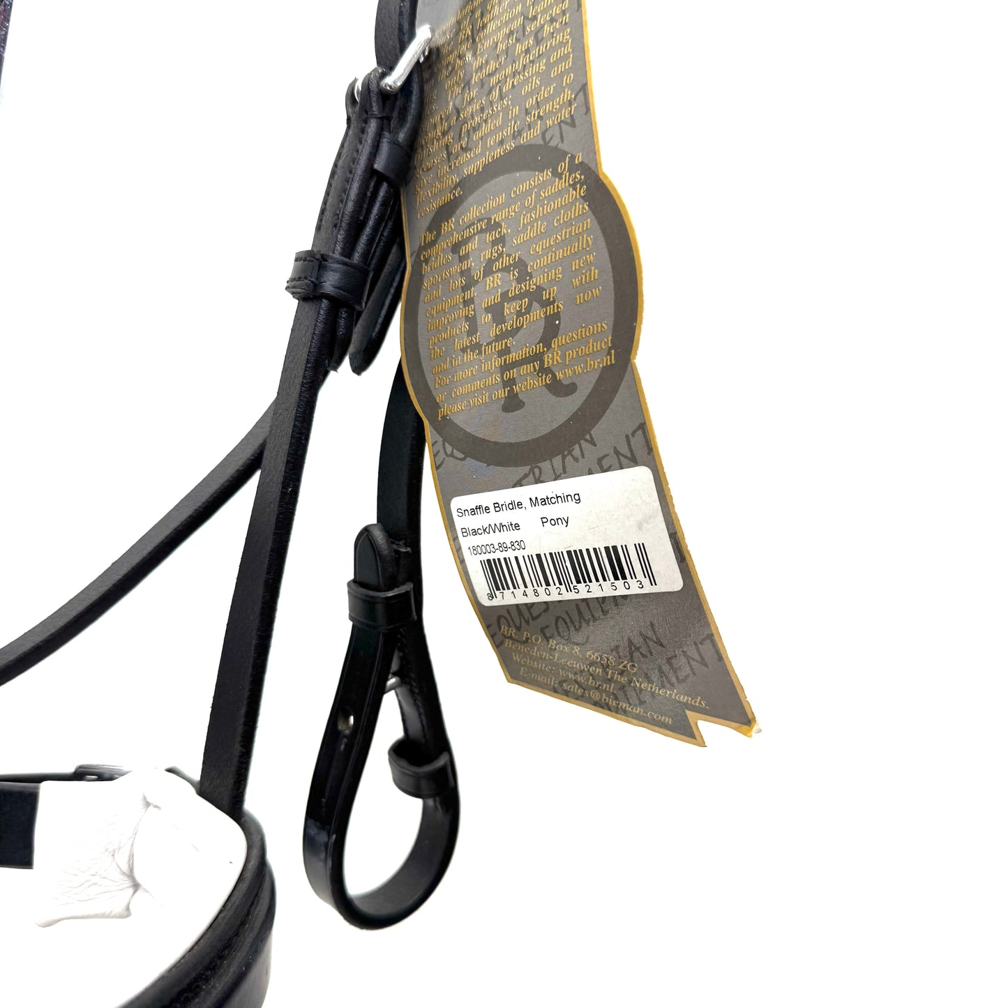 HS#0010 BR Pony Snaffle Bridle Only