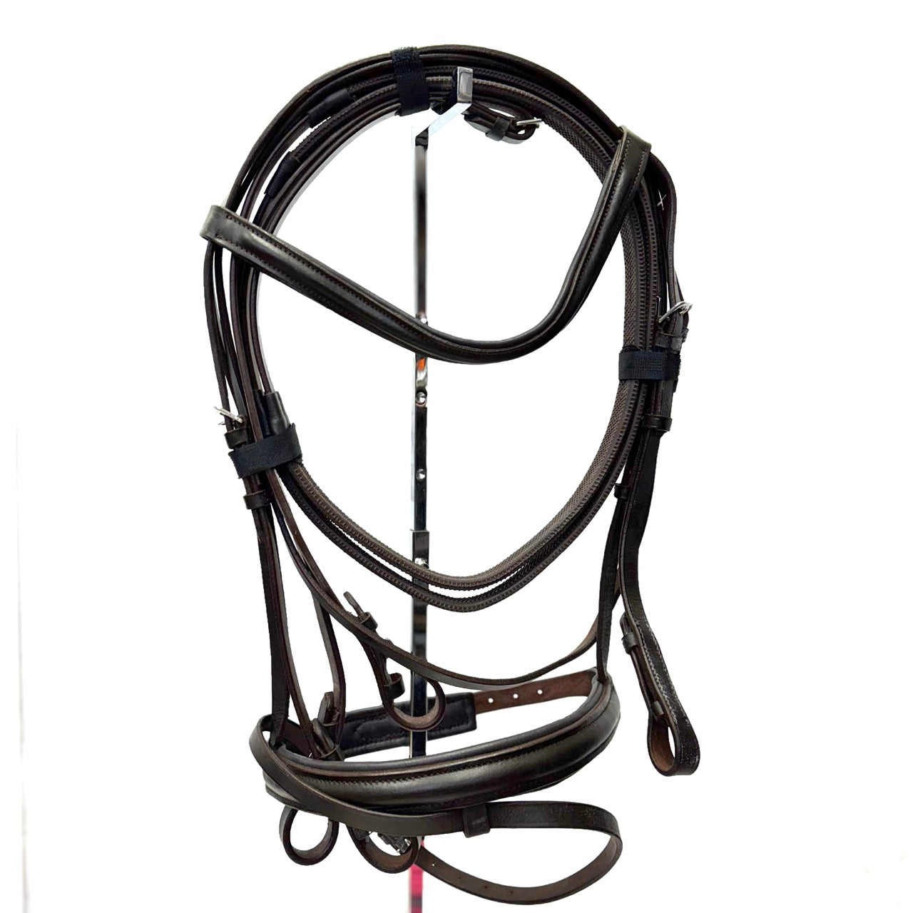 HS#0062 Full Cavesson Bridle With Rubber Reins