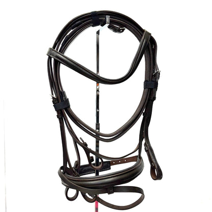 HS#0062 Full Cavesson Bridle With Rubber Reins