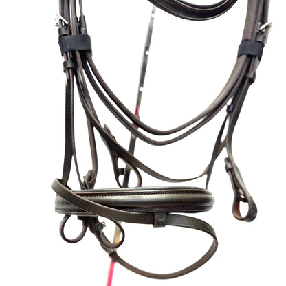 HS#0062 Full Cavesson Bridle With Rubber Reins