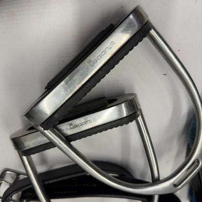 HS#0114 Stubben Irons 4.5" and Leathers 58"