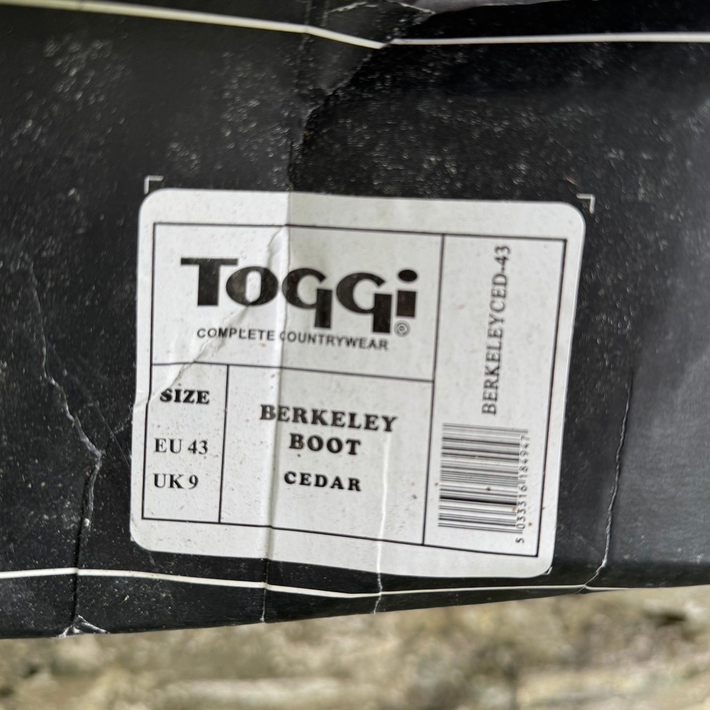 HS#0020 Toggi Berkeley Yard Boots UK9/EU43