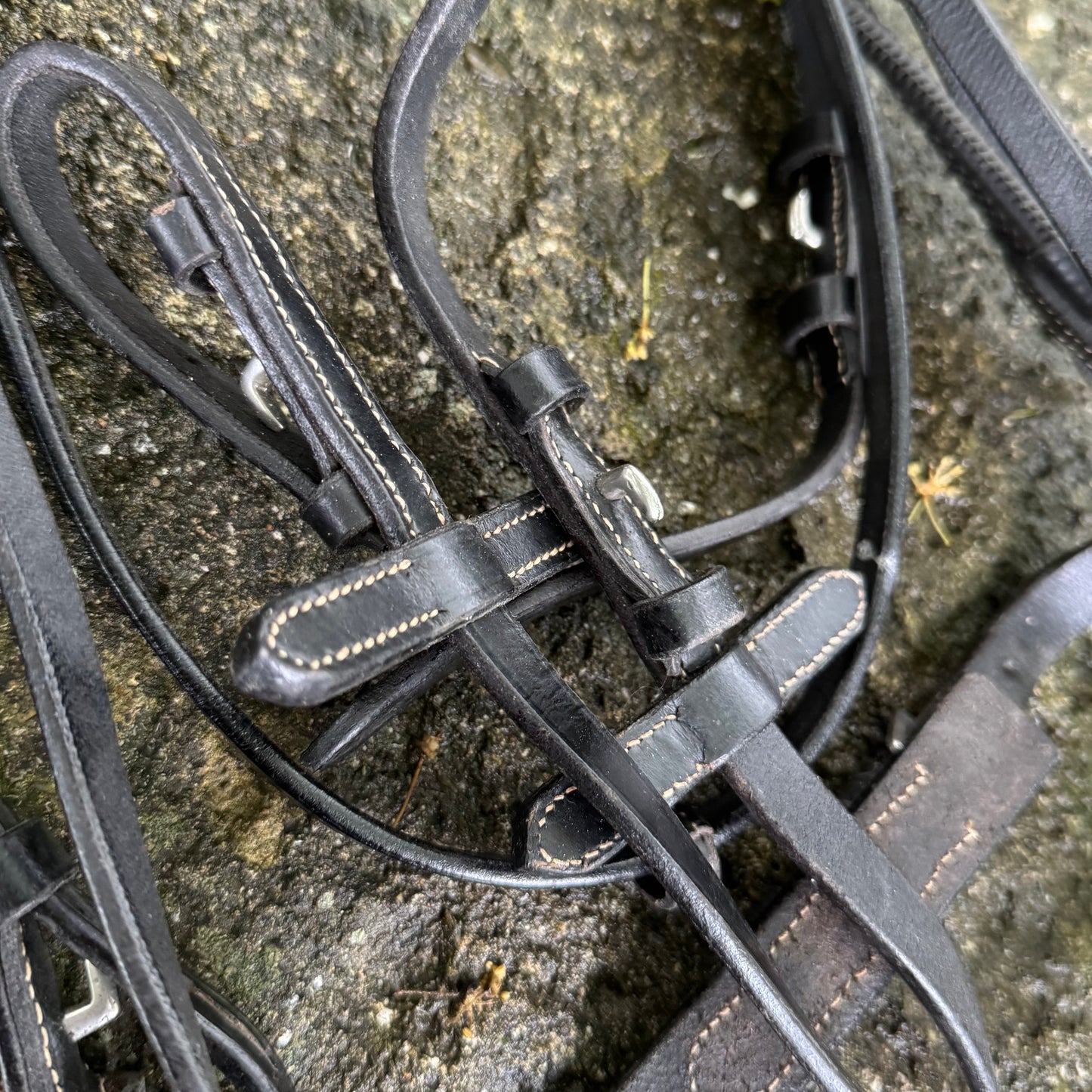 HS#0056 Cob Cavesson Bridle With Rubber Reins
