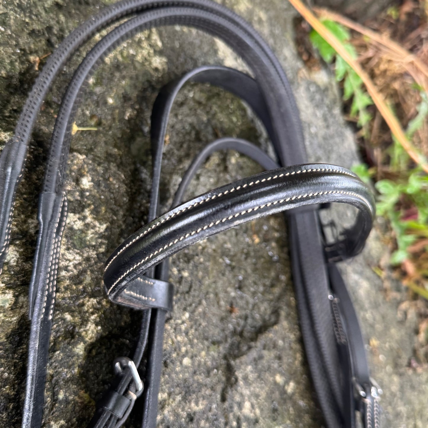 HS#0056 Cob Cavesson Bridle With Rubber Reins