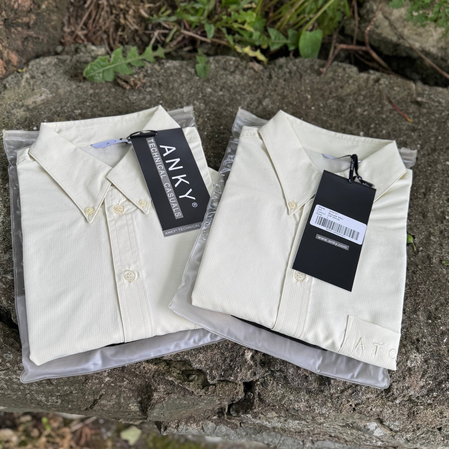 HS#0090 ANKY Men Show Shirts 2 Pack Large