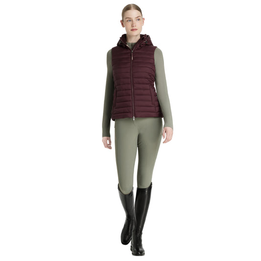 LeMieux Rose Hooded Puffer Gilet AU25