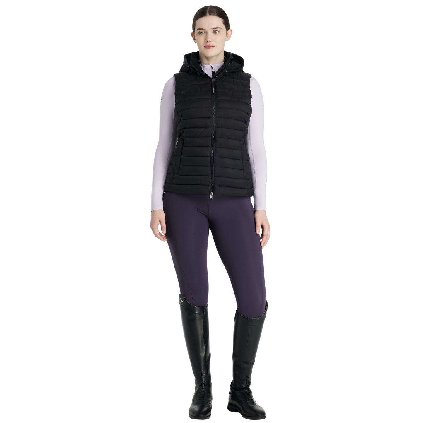 LeMieux Rose Hooded Puffer Gilet AU25