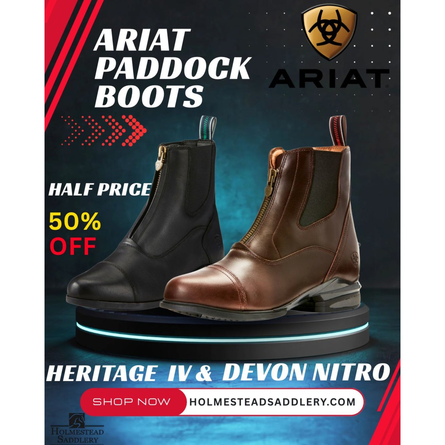Ariat Heritage IV Zip Paddock Boots Men's