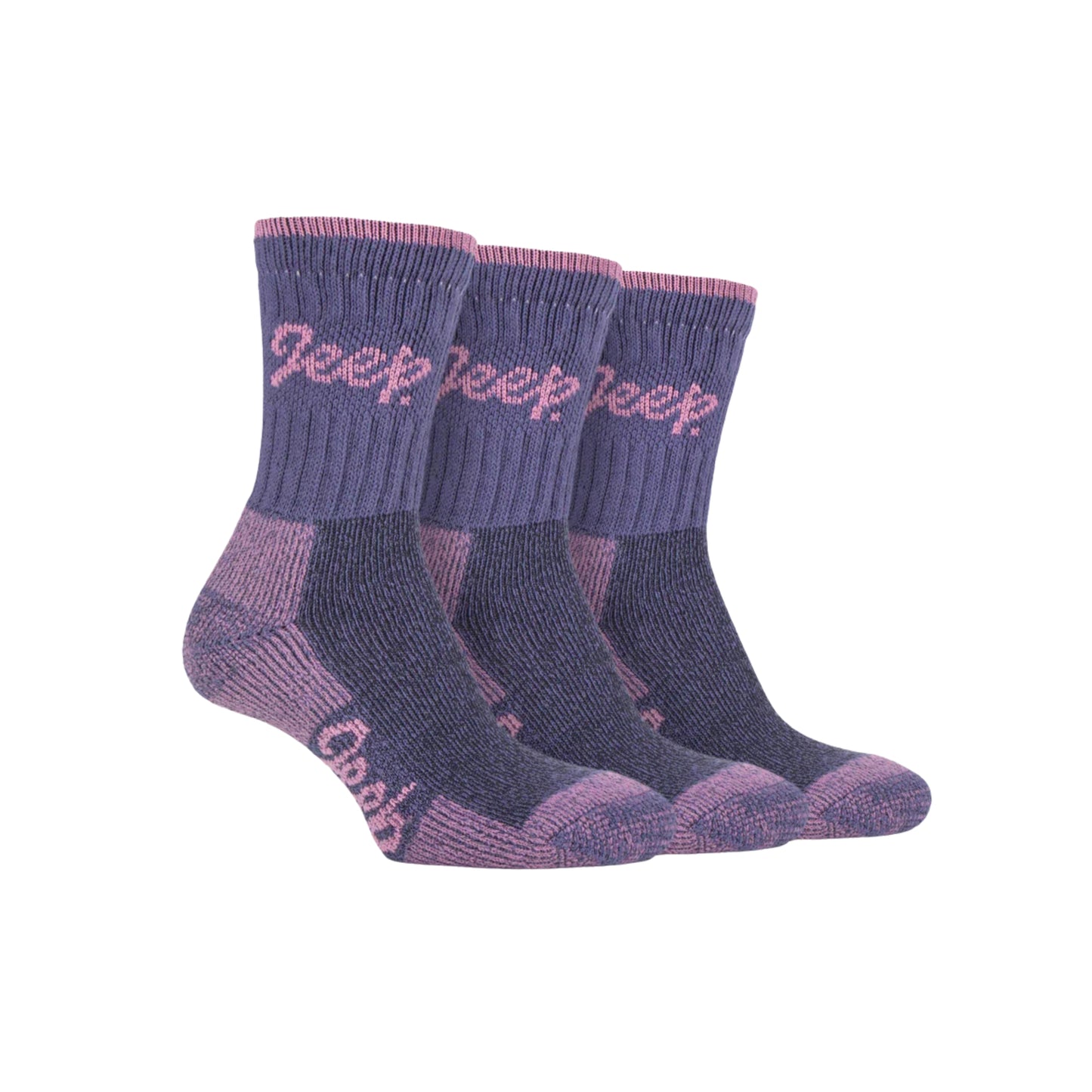 Jeep Terrain Boot Socks Women's - 3 Pack