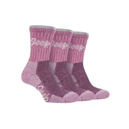 Jeep Terrain Boot Socks Women's - 3 Pack