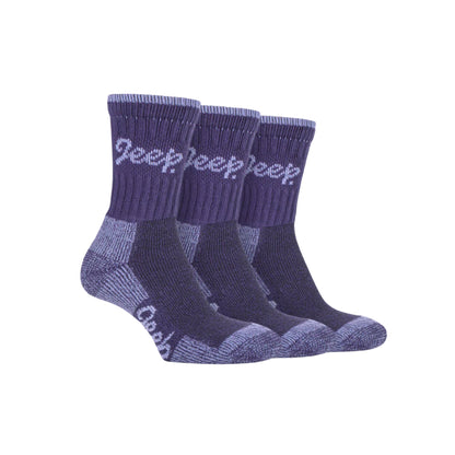 Jeep Terrain Boot Socks Women's - 3 Pack
